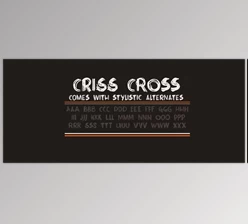 My Fonts - Download Criss Cross - Scratchy, Scribbly, Rough'n Tough 4xOTF