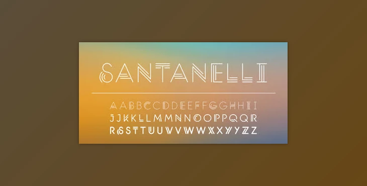 My Fonts - Download Santanelli - All Caps Display Typeface 3xOTF