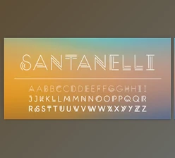 My Fonts - Download Santanelli - All Caps Display Typeface 3xOTF