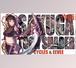 Blender - Download Sakuga Toon Shader Cycles & Eevee