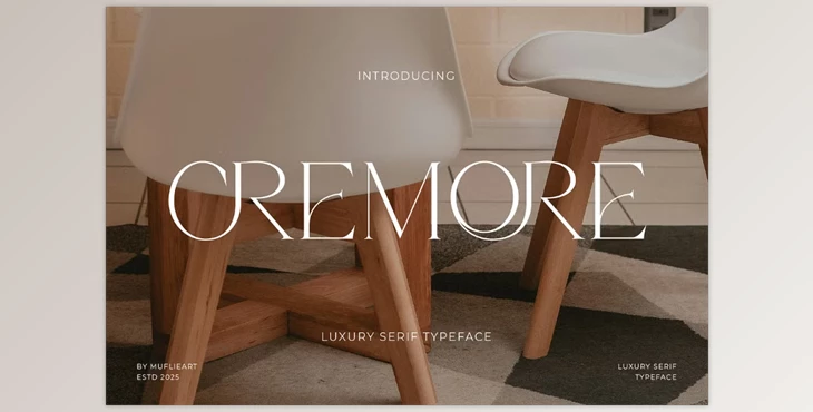 Download Cremore - Luxury Serif Typeface (Creative Market 291814561)