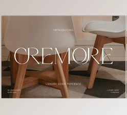 Download Cremore - Luxury Serif Typeface (Creative Market 291814561)
