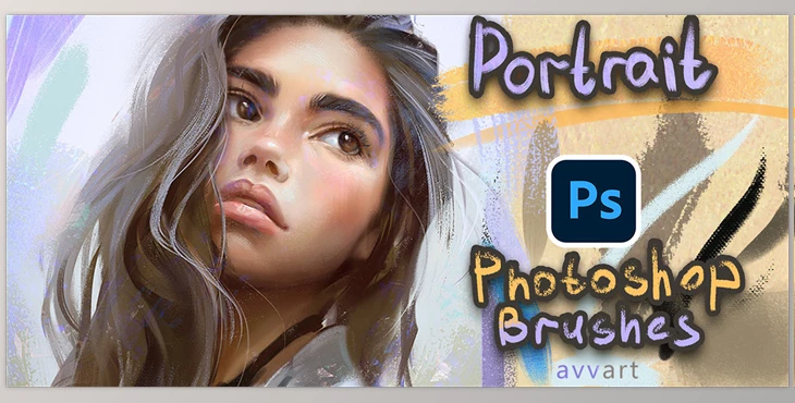 Download Photoshop Portrait Mega BrushPack by AvvArt