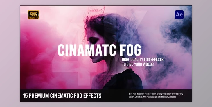 Download Cinematic Fog Overlays Pack – Realistic Mist & Atmospheric Film FX (Videohive 60844695)