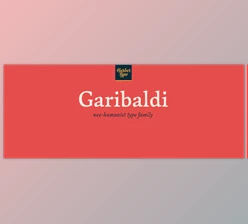 My Fonts - Download Garibaldi - A Text Typeface Based on Humanist Calligraphy 8xOTF
