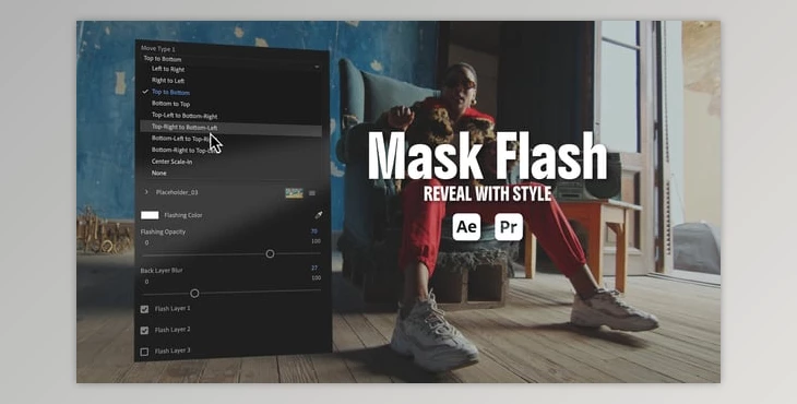 Download MaskFlash Transitions (Videohive 60847624) - PR Project