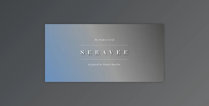 My Fonts - Download Seravee Font Family 8xOTF