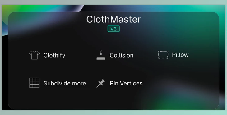 Gumroad - Download ClothMaster (Blender Add-on) v3