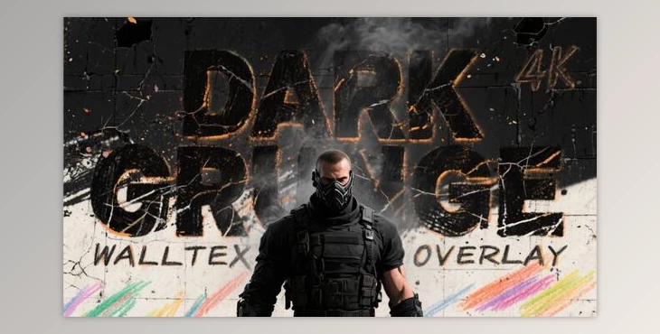 Download Dark Grunge Wall Textures Overlay Pack AE (Videohive 60899371)