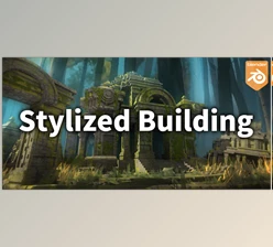 Blender - Download Stylized Building Library vol.1 Kitbash Assets