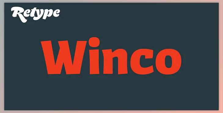 My Fonts - Download Winco Font Family 10xOTF