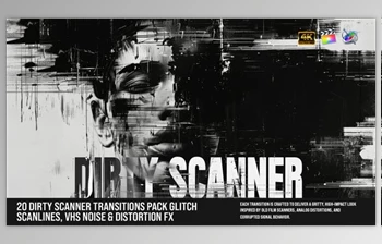 Download 20-Dirty Scanner Transitions Pack – Glitch Scanlines, VHS Noise & Distortion <span class='badge badge-warning'>FX</span> For FCPX (Videohive 60919163)