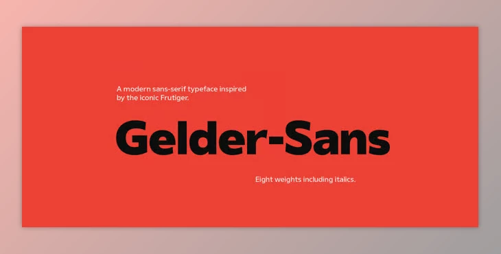 My Fonts - Download Gelder Sans Font Family 18xOTF