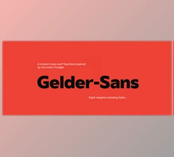 My Fonts - Download Gelder Sans Font Family 18xOTF