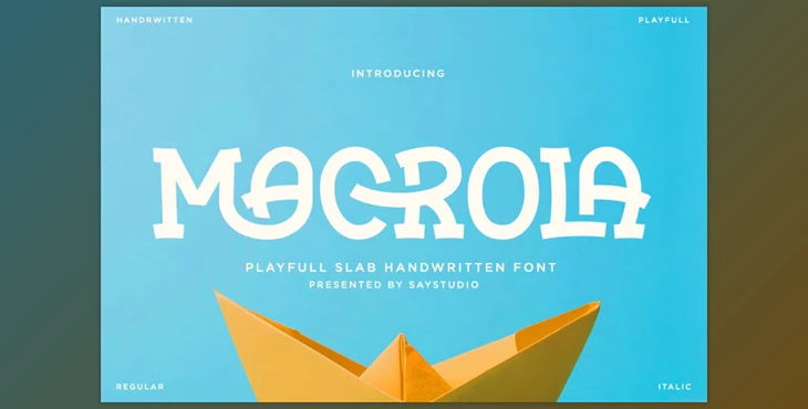 Download Macrola - Playful Slab Serif Font (Creative Market 291852468)