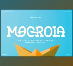 Download Macrola - Playful Slab Serif Font (Creative Market 291852468)