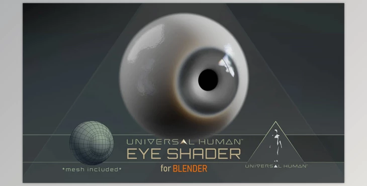 Gumroad - Download Universal Human Eye Shader Blender v1.1 
