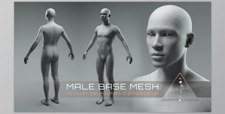 Universal Human - Download Chris Jones - Universal Human Male Base Mesh v3.0