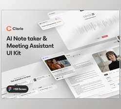 UI8 - Download Clario AI - AI Note taker & Meeting Assistant UI Kit