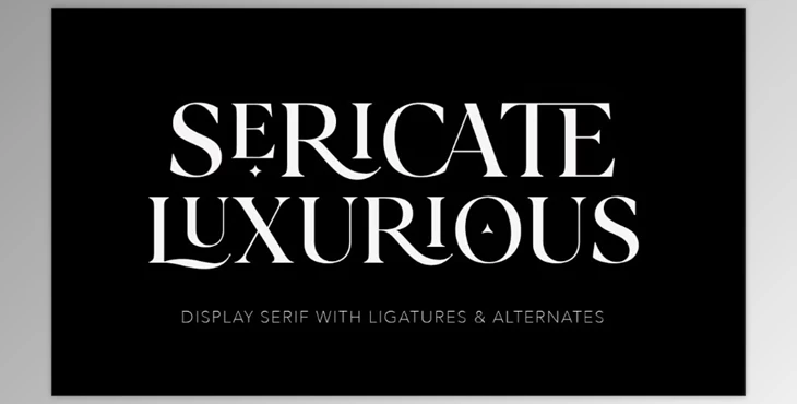 Download Sericate - Ligature Font (Creative Market 291791072)