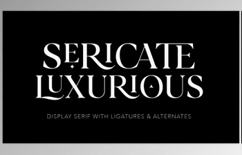 Download Sericate - Ligature <span class='badge badge-warning'>Font</span> (Creative Market 291791072)