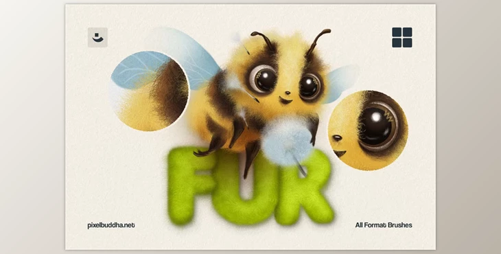 Download Multi-App Fur Brushes (Creative Market 291973359)