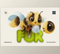 Download Multi-App Fur Brushes (Creative Market 291973359)