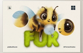 Download <span class='badge badge-warning'>Multi</span>-App Fur Brushes (Creative Market 291973359)