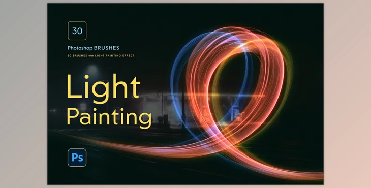 Download Light Painting Photoshop Brushes (Creative Market 291504070)