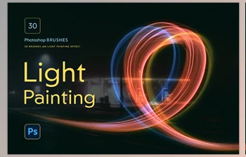 Download <span class='badge badge-warning'>Light</span> <span class='badge badge-warning'>Painting</span> Photoshop Brushes (Creative Market 291504070)