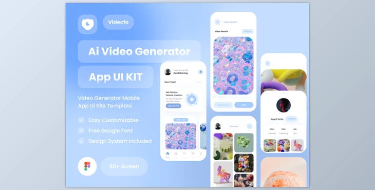 UI8 - Download Videcfo - AI Video Generator UI KIts App