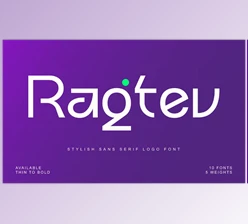 Download Ragtev - Stylish Sans Serif Logo Font (Creative Market 291845610)