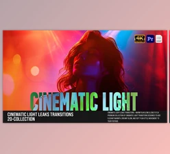 Download Cinematic Light Leaks Transitions – Warm Film Glow & Lens FX MOGRT (Videohive 60957857)