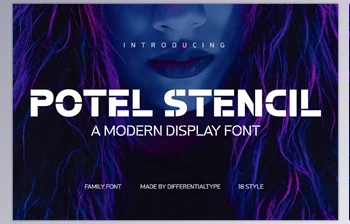 Download Potel Stencil Font (Creative <span class='badge badge-warning'>Market</span> 291620756)