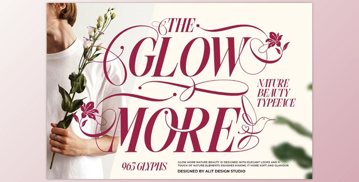 Download Glow More Typeface (Creative Market 291620473)