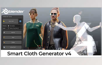 <span class='badge badge-warning'>Blender</span> - Download Divine Cut - Smart Cloth Generator v3.4.3 + Assets for <span class='badge badge-warning'>Blender</span>