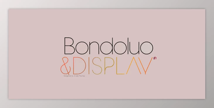 My Fonts - Download Bondoluo - Fashionable Geometric Forms 2xOTF