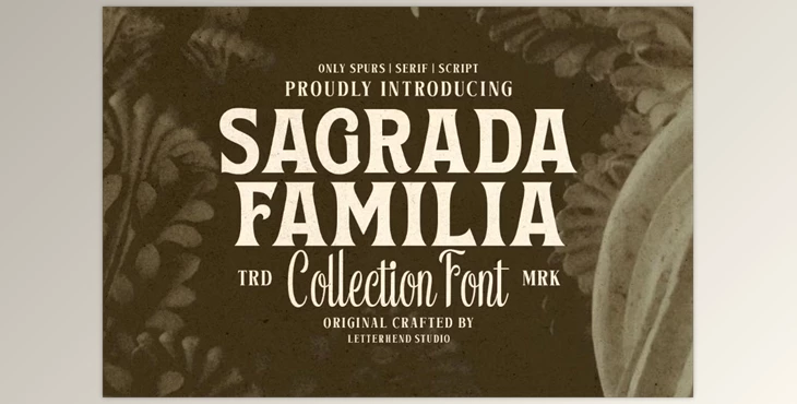Download Sagrada Familia Font Collection (Creative Market 291424149)