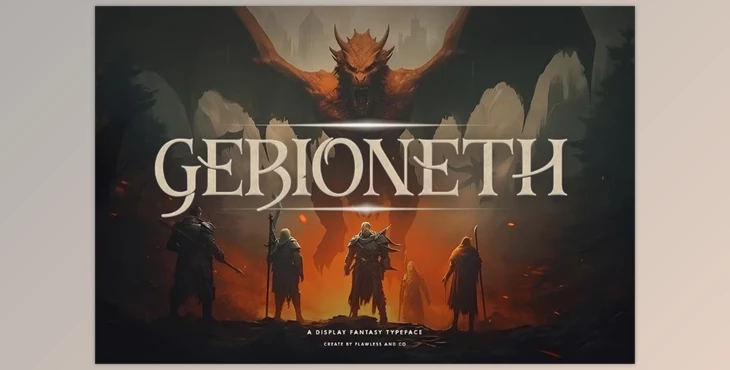 Download Gebioneth Display Font (Creative Market 291775153)