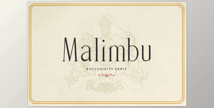 Download Malimbu Exclusivity Serif (Creative Market 291656126)