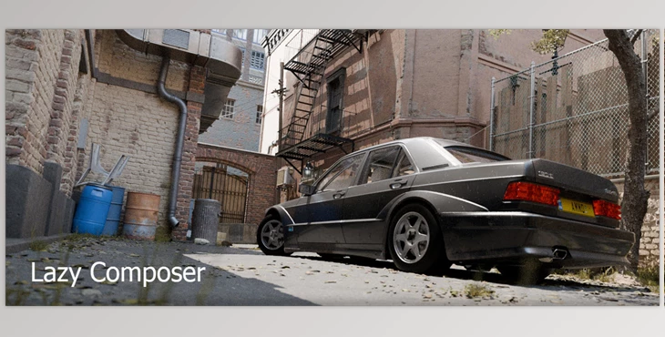 Blender - Download Lazy Composer v2.0: One-Click Film Emulation Addon