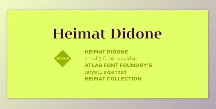 My Fonts - Download Heimat Didone - Neo-Classical Typeface 72xOTF
