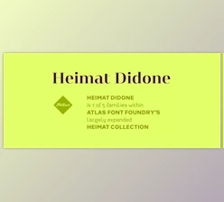 My Fonts - Download Heimat Didone - Neo-Classical Typeface 72xOTF