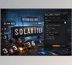 SolariText: split-flap board Plugin for After Effects (v3.0)