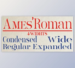 My Fonts - Download Ames Roman Font Family 16xOTF