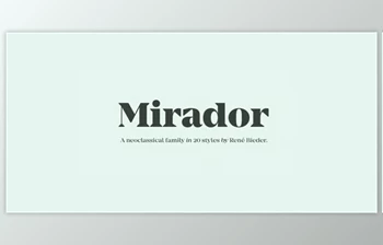 My Fonts - Download Mirador Font Family <span class='badge badge-warning'>20xOTF</span>