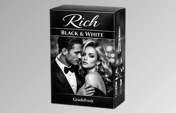 Rich Black and White Presets: <span class='badge badge-warning'>Create</span> striking monochrome images by GradeFruit