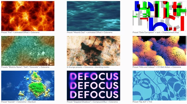 Fractal Noise Browser by aescripts