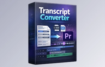  Transcript Converter: Text-Based Editing for <span class='badge badge-warning'>All</span> Languages in Pr (v2.5.0)