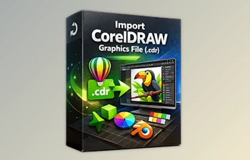 Blender - Download <span class='badge badge-warning'>Import</span> CorelDRAW v1.21